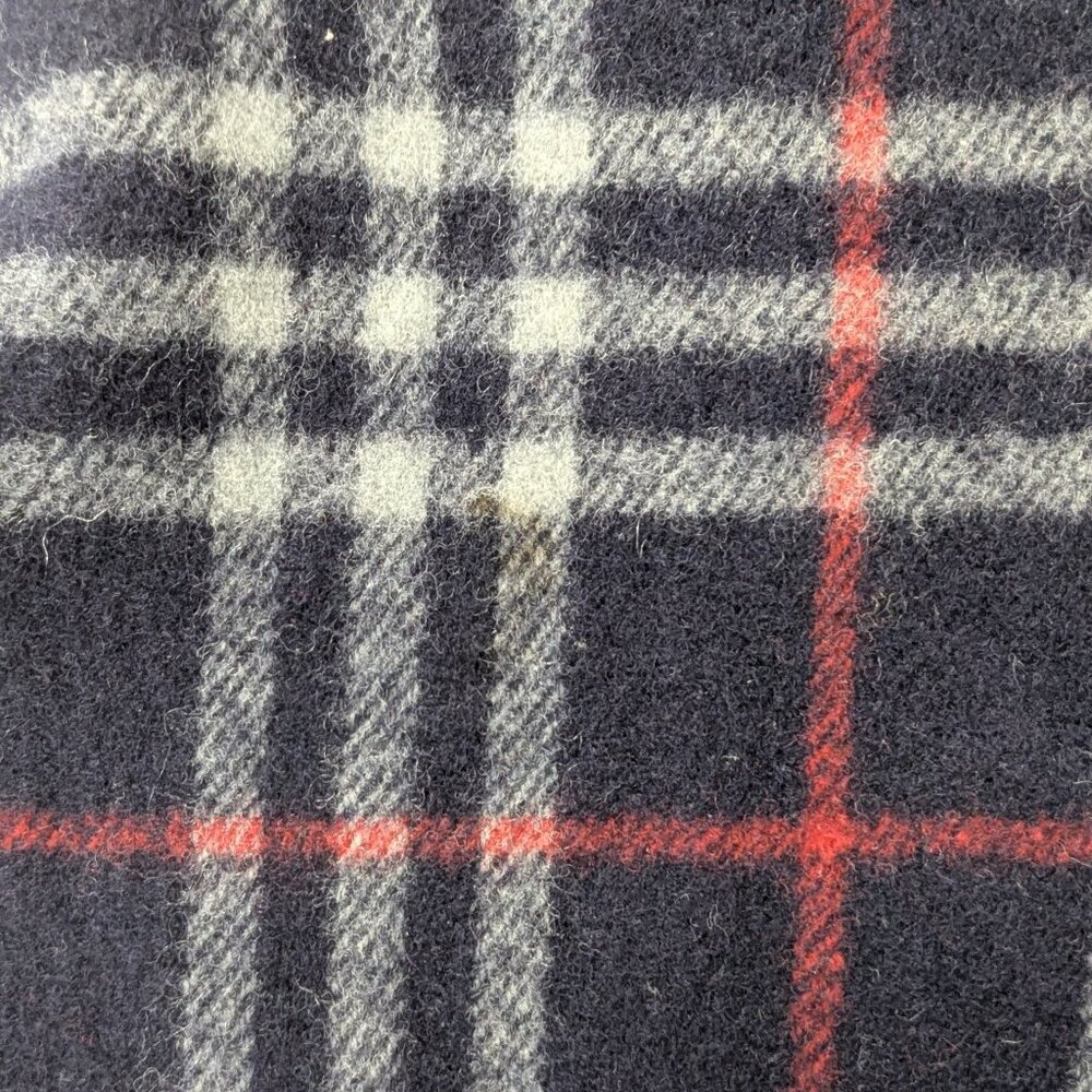Burberry Lambswool Plaid Scarf Blue | Unisex | Iconic Nova | Fast Dispatch - Picture 3 of 7